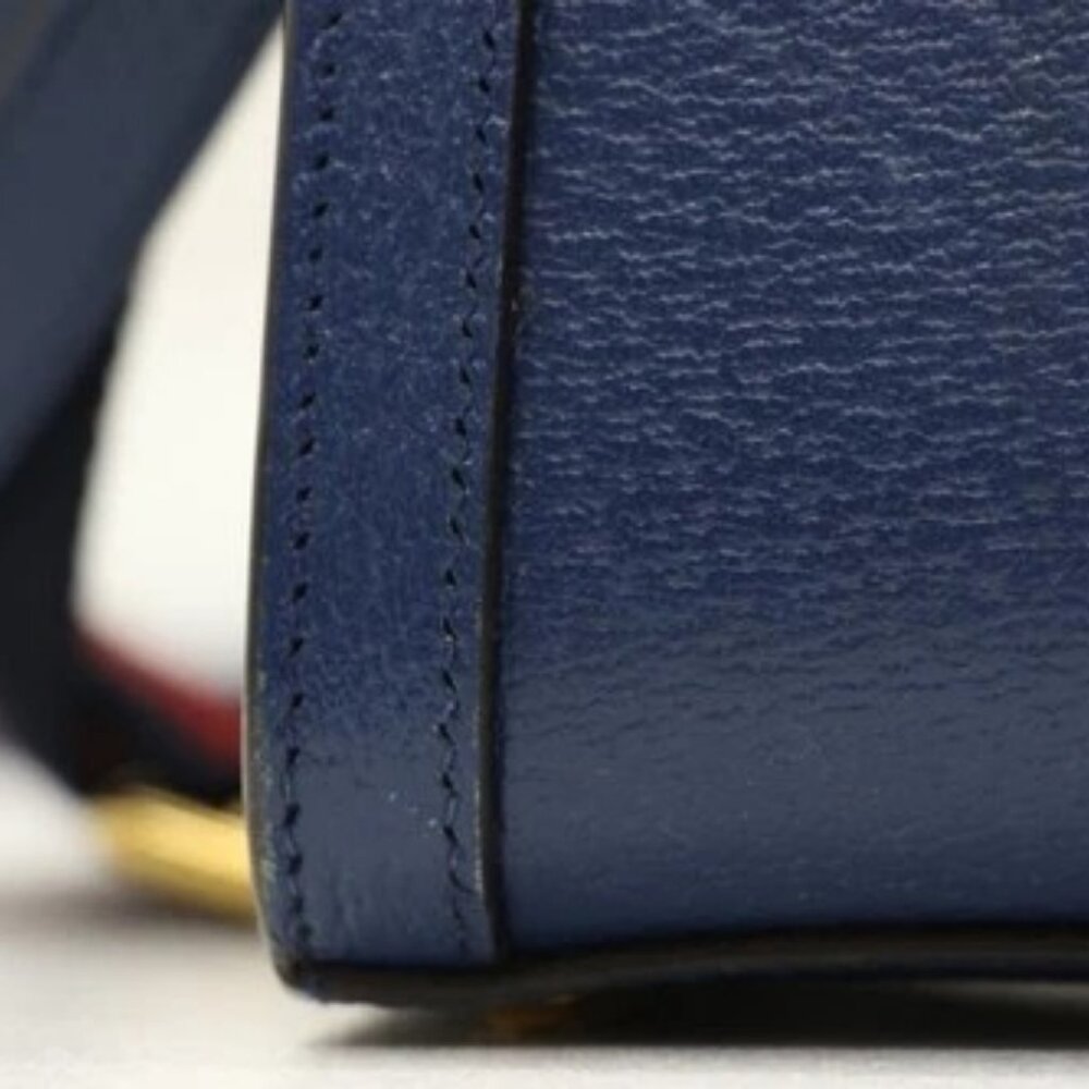 GUCCI Diana NM Bamboo Handle Tote Leather Mini - Blue - Picture 3 of 13